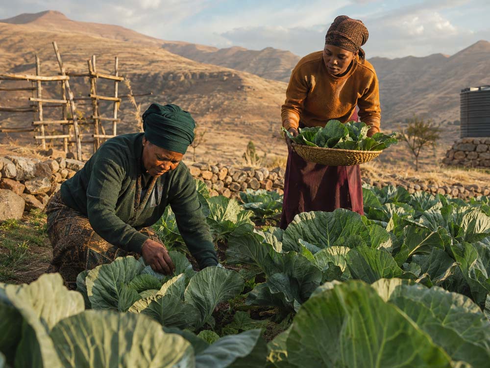 Enhancing nutrition in Lesotho — community farming project